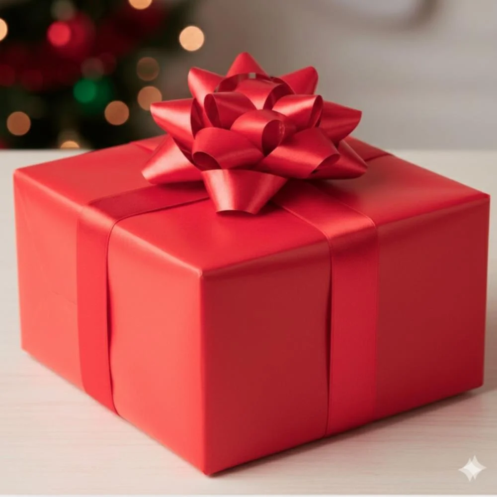 PAPEL PRESENTE BOBINA COUCHE 60CM. MOD.717 VERMELHO GESSELE (BO-100MTS) - imagem 3