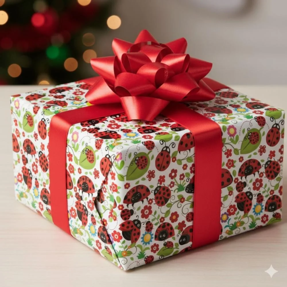 PAPEL PRESENTE BOBINA COUCHE 60CM. MOD.195 JOANINHAS GESSELE (BO-100MTS) - imagem 4