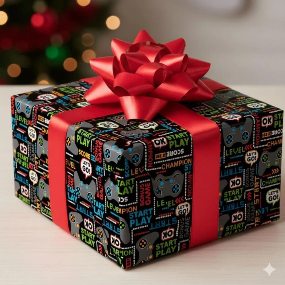 PAPEL PRESENTE BOBINA COUCHE 60CM. MOD.197 GAME GESSELE (BO-100MTS) - imagem 4