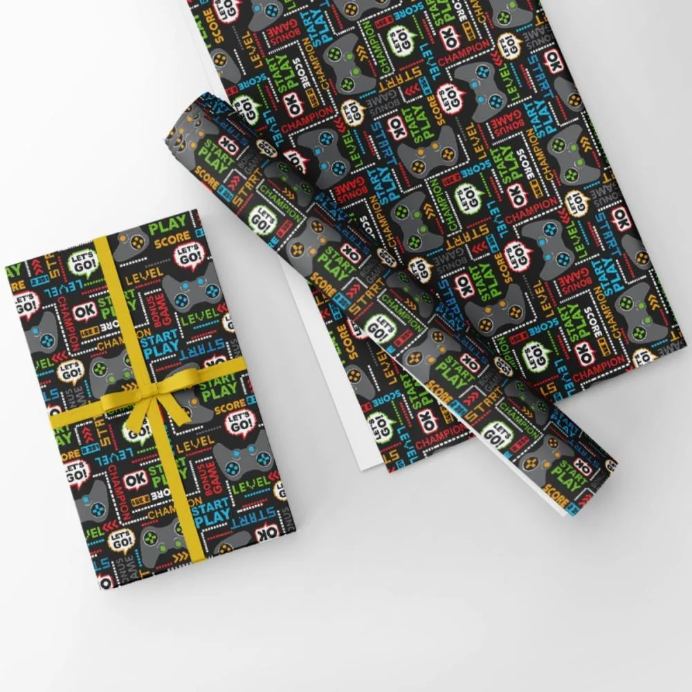 PAPEL PRESENTE BOBINA COUCHE 60CM. MOD.197 GAME GESSELE (BO-100MTS) - imagem 5