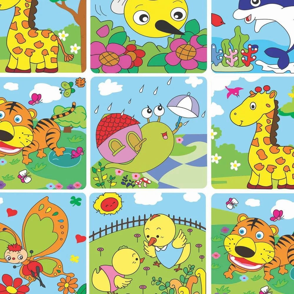 PAPEL PRESENTE BOBINA COUCHE 60CM. MOD.121 BICHINHOS GESSELE (BO-100MTS) - imagem 2