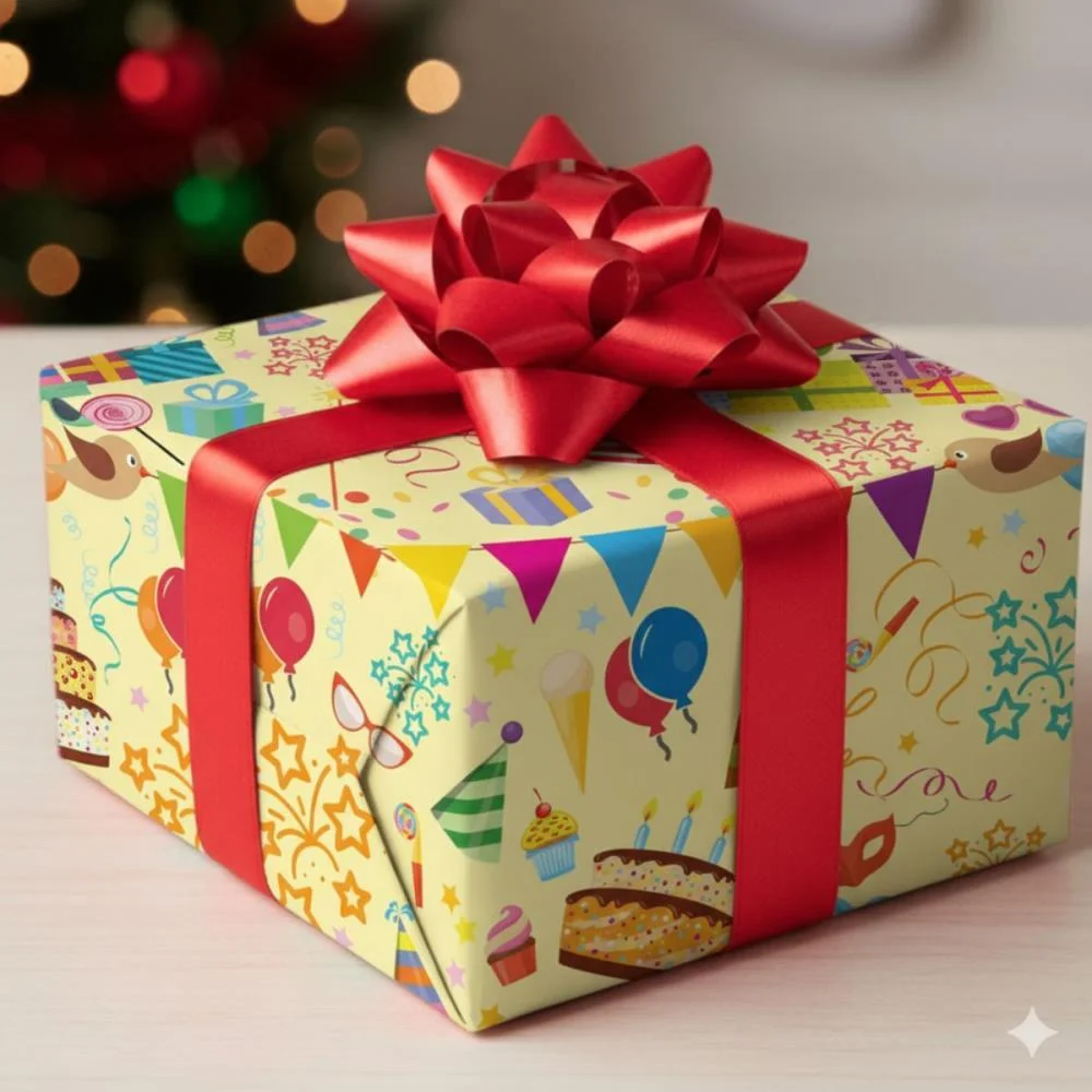 PAPEL PRESENTE BOBINA COUCHE 60CM. MOD.155 PRESENTES GESSELE (BO-100MTS) - imagem 3