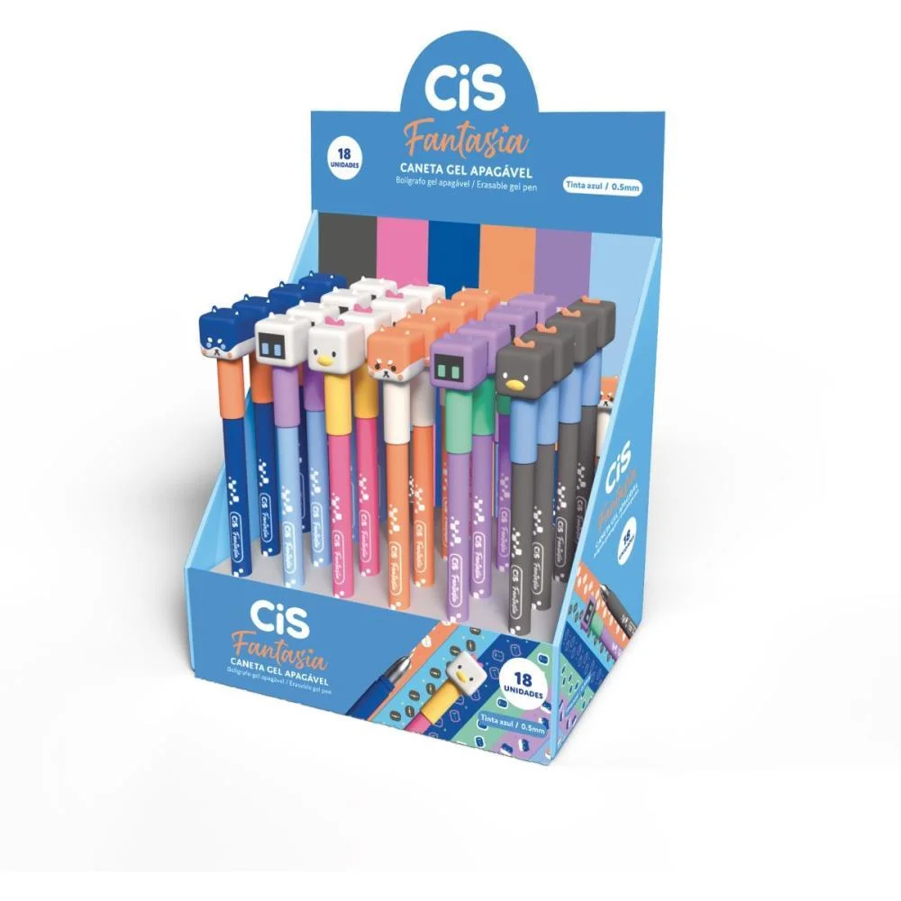 CANETA APAGAVEL CIS FANTASIA CUBE 0.5MM (S) SERTIC (DP.C/18) - imagem 3