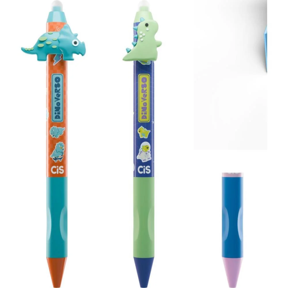 CANETA APAGAVEL CIS DINO VERSO RT 0.7MM 3MOD(S SERTIC (DP.C/12) - imagem 3