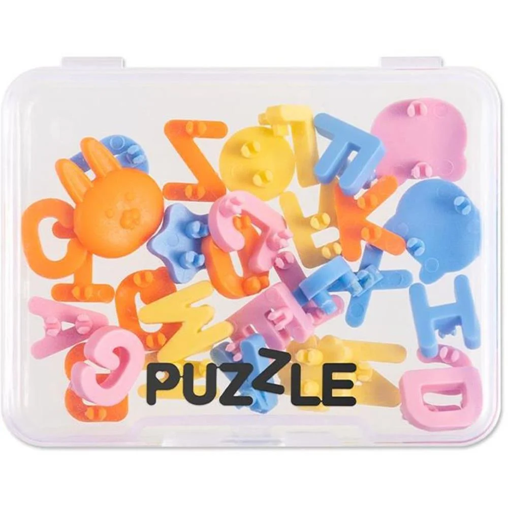 ACESSORIOS PARA CANETA PUZZLE 26 LETRAS C/6 DESENHOS DELI (KIT) - imagem 3