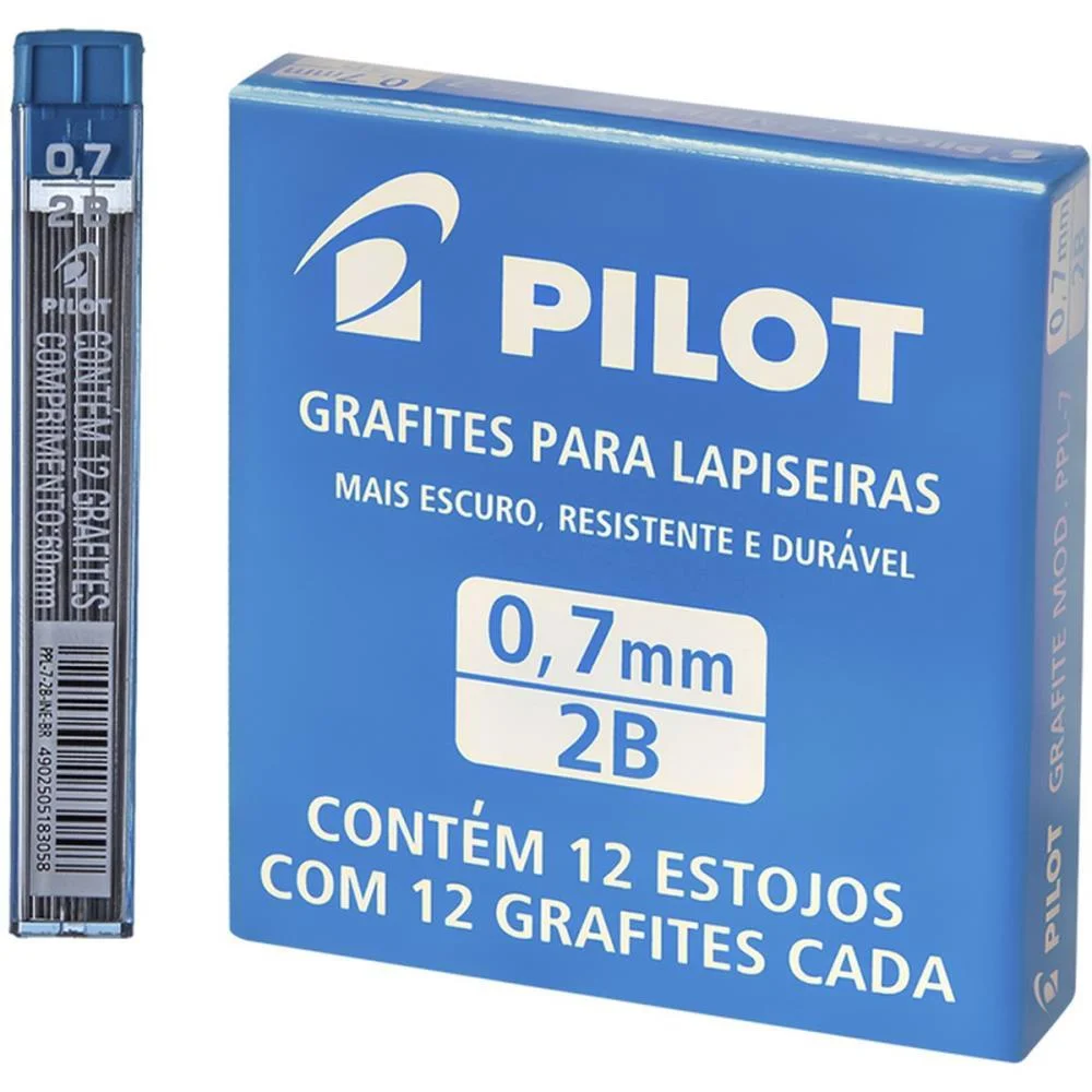 GRAFITE 0.7MM 2B 12TUBOSX12MINAS PPL PILOT (CAIXINHA) - imagem 2