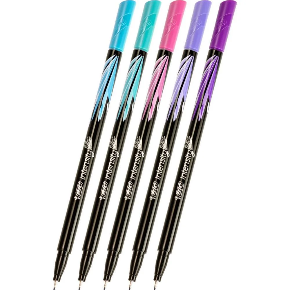 CANETA COM PONTA POROSA INTENSITY 0.4MM PASTEL 5CORES BIC (BL.C/05) - imagem 4