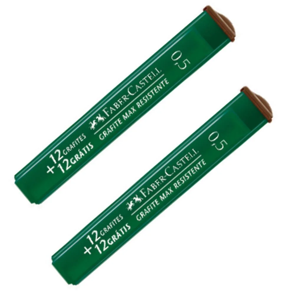 GRAFITE 0.5MM POLYMER B 12TB X 24MN FABER-CASTELL (CX.C/12) - imagem 3