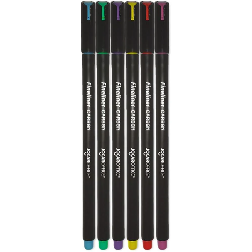 CANETA COM PONTA POROSA FINELINER 0.5MM CARBON LINE 6C LEONORA (BL.C/06) - imagem 4