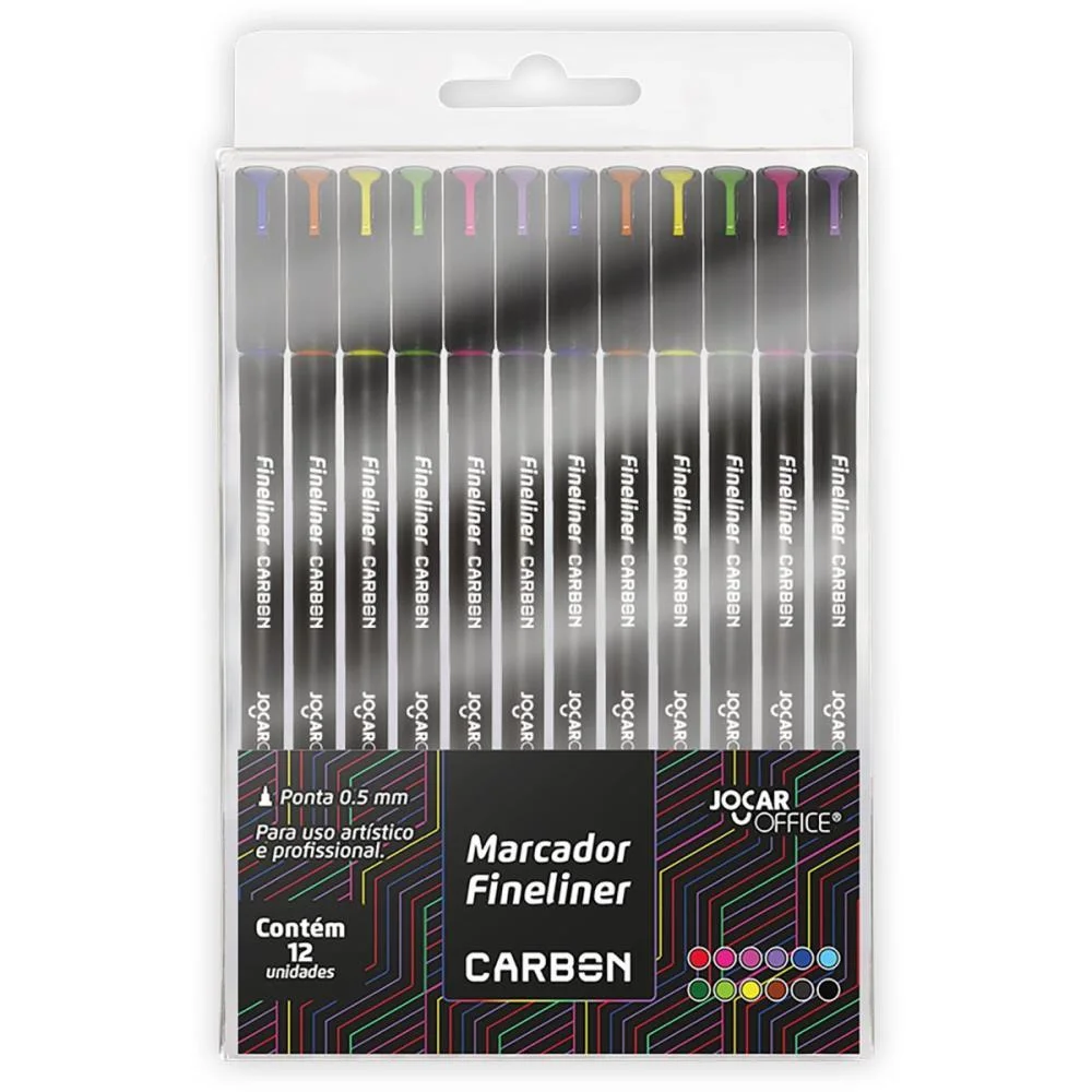 CANETA COM PONTA POROSA FINELINER 0.5MM CARBON LINE 12 LEONORA (BL.C/12) - imagem 4