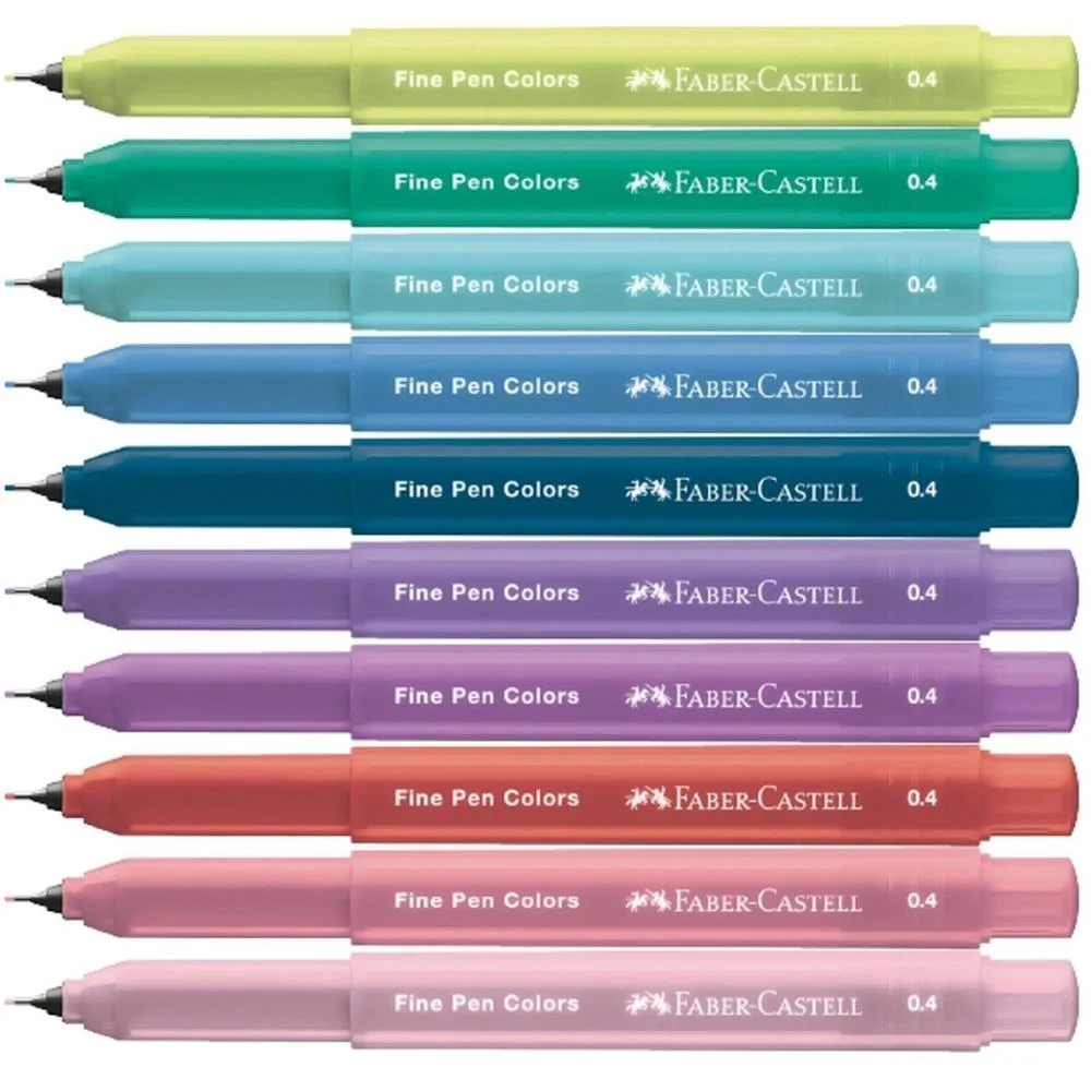 CANETA COM PONTA POROSA FINE PEN SHOULDER BAG 10 CORES FABER-CASTELL (PCT.C/02) - imagem 5
