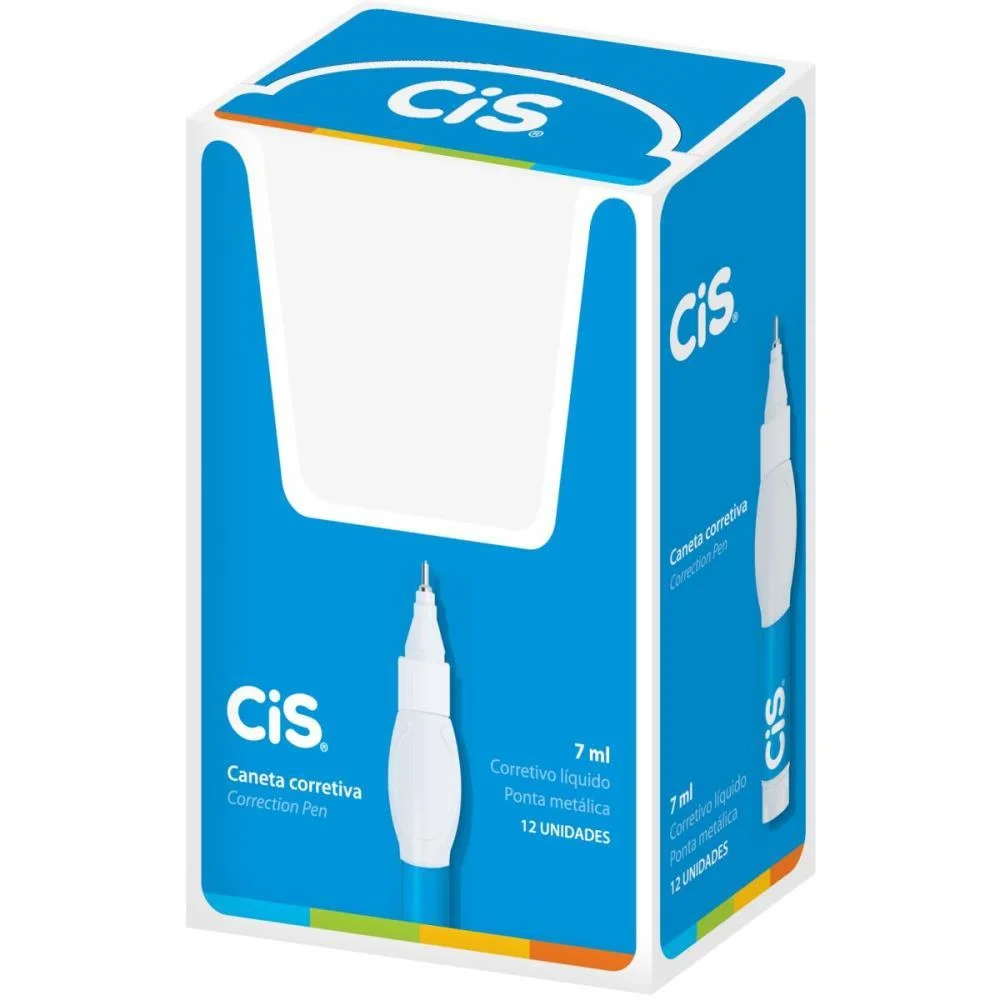 CANETA CORRETIVA CIS CORRECTION PEN 7ML METAL SERTIC (CX.C/12) - imagem 2