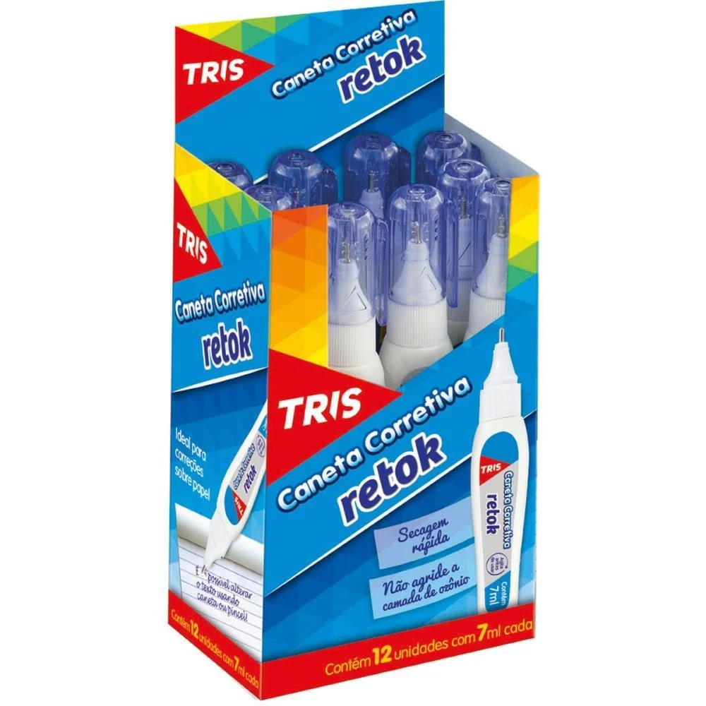 CANETA CORRETIVA TRIS REFIX 7ML METAL SUMMIT (DP.C/12) - imagem 3
