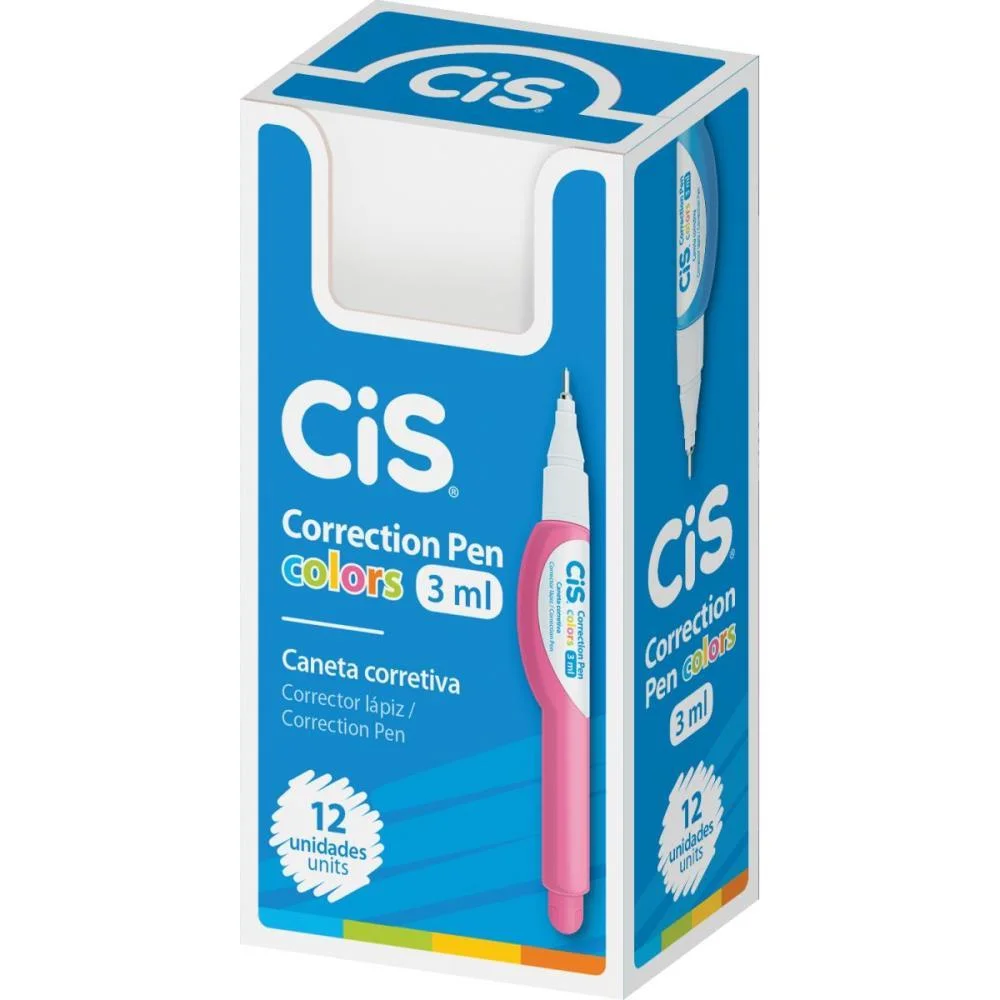 CANETA CORRETIVA CIS CORRECTION PEN COLORS 3ML SERTIC (CX.C/12) - imagem 3