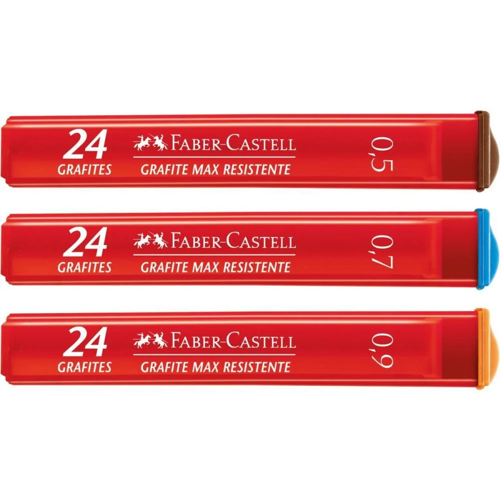 GRAFITE 0.7MM POLYMER B 14TB X 24MN FABER-CASTELL (CX.C/14) - imagem 4
