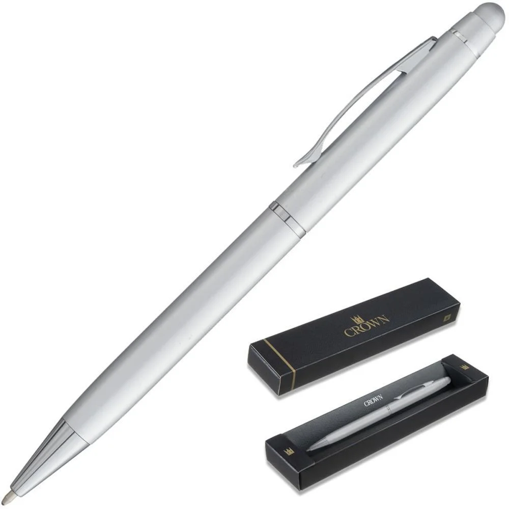 CANETA ESFEROGRAFICA VIENA ESFERA PRATA CROWN (UNIDADE) - imagem 2