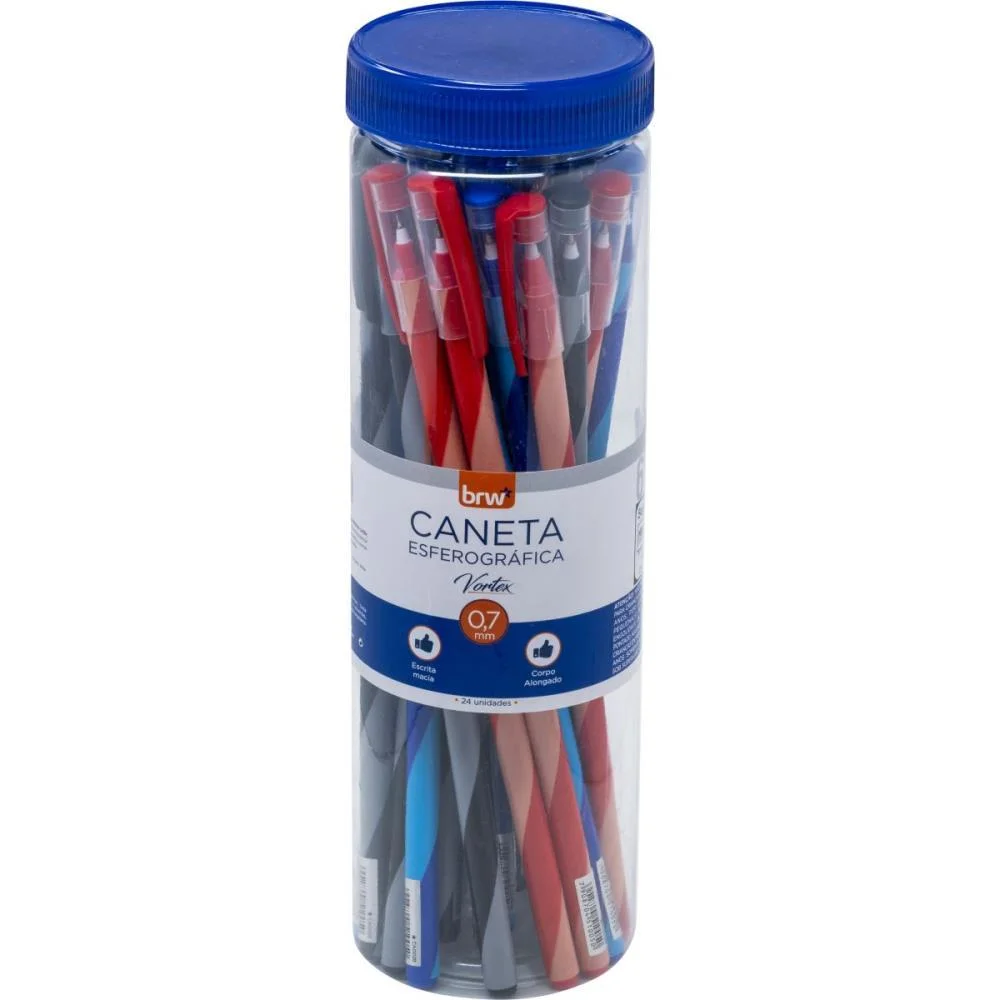 CANETA ESFEROGRAFICA VORTEX 0,7MM (S) BRW (POTE-24) - imagem 2