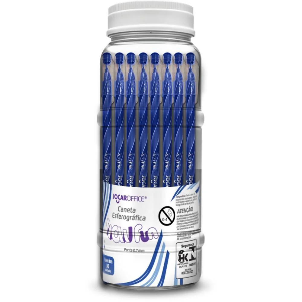 CANETA ESFEROGRAFICA WOW FUN 0.7MM AZUL LEONORA (POTE-30) - imagem 4