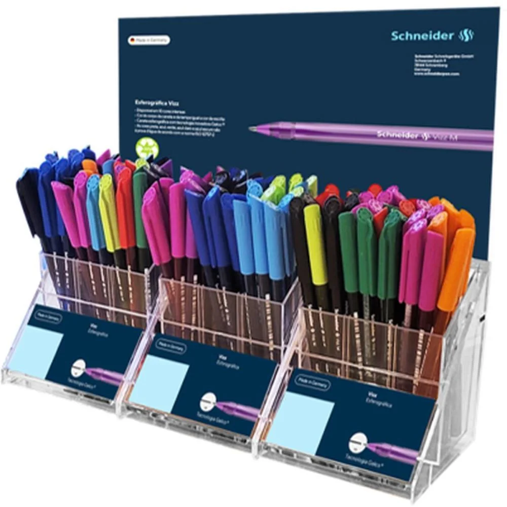 CANETA ESFEROGRAFICA VIZZ SCHNEIDER 10 CORES (S) COMPACTOR (DP.C/108) - imagem 3