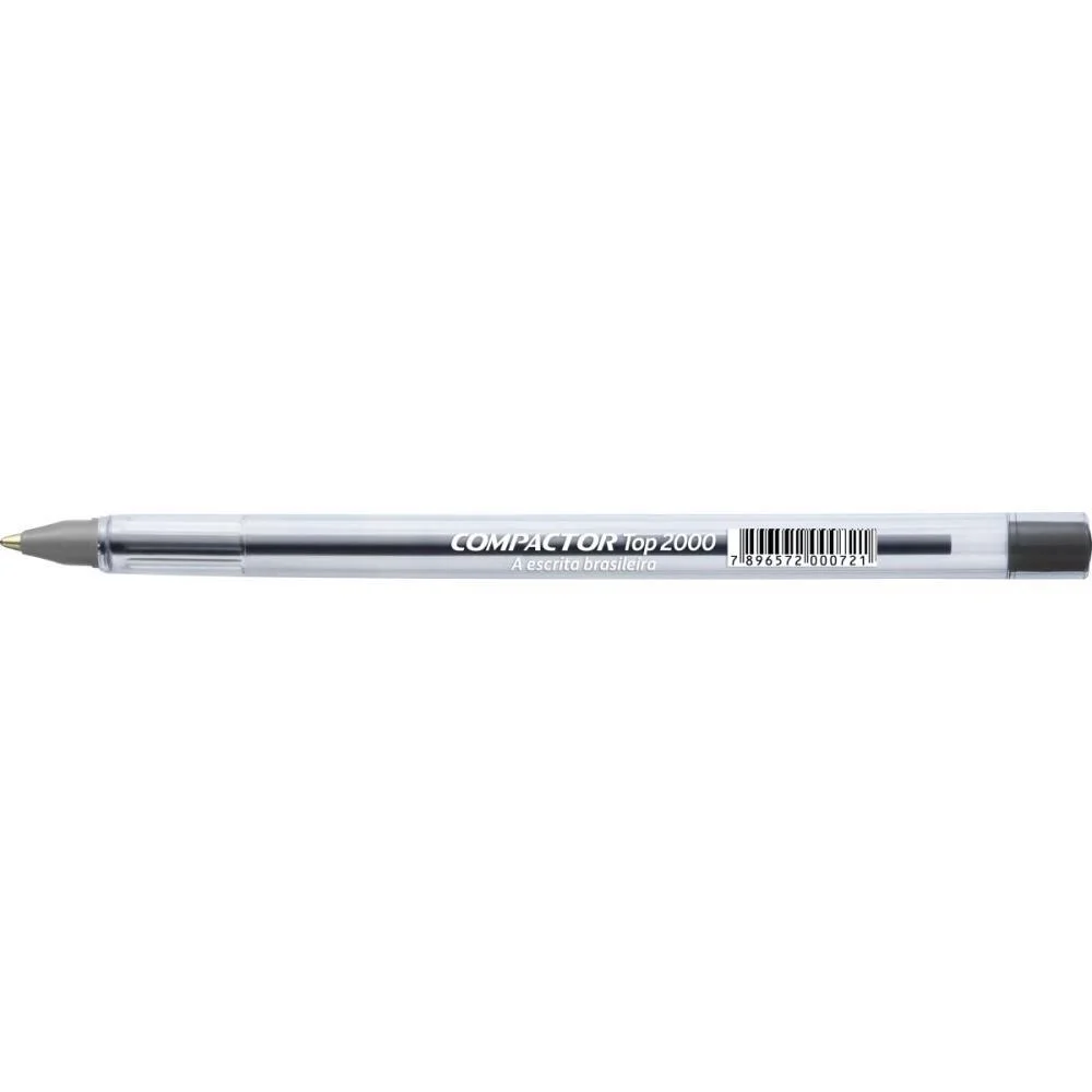CANETA ESFEROGRAFICA TOP 2000 MEDIA PRETA COMPACTOR (CX.C/50) - imagem 4