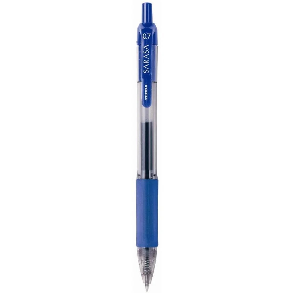 CANETA ESFEROGRAFICA SARASA 0.7MM GEL AZUL NEWPEN (CX.C/12) - imagem 2