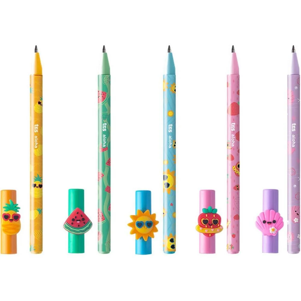 CANETA ESFEROGRAFICA TRIS ALOHA 1.0MM 5 MODELOS SUMMIT (DP.C/15) - imagem 4