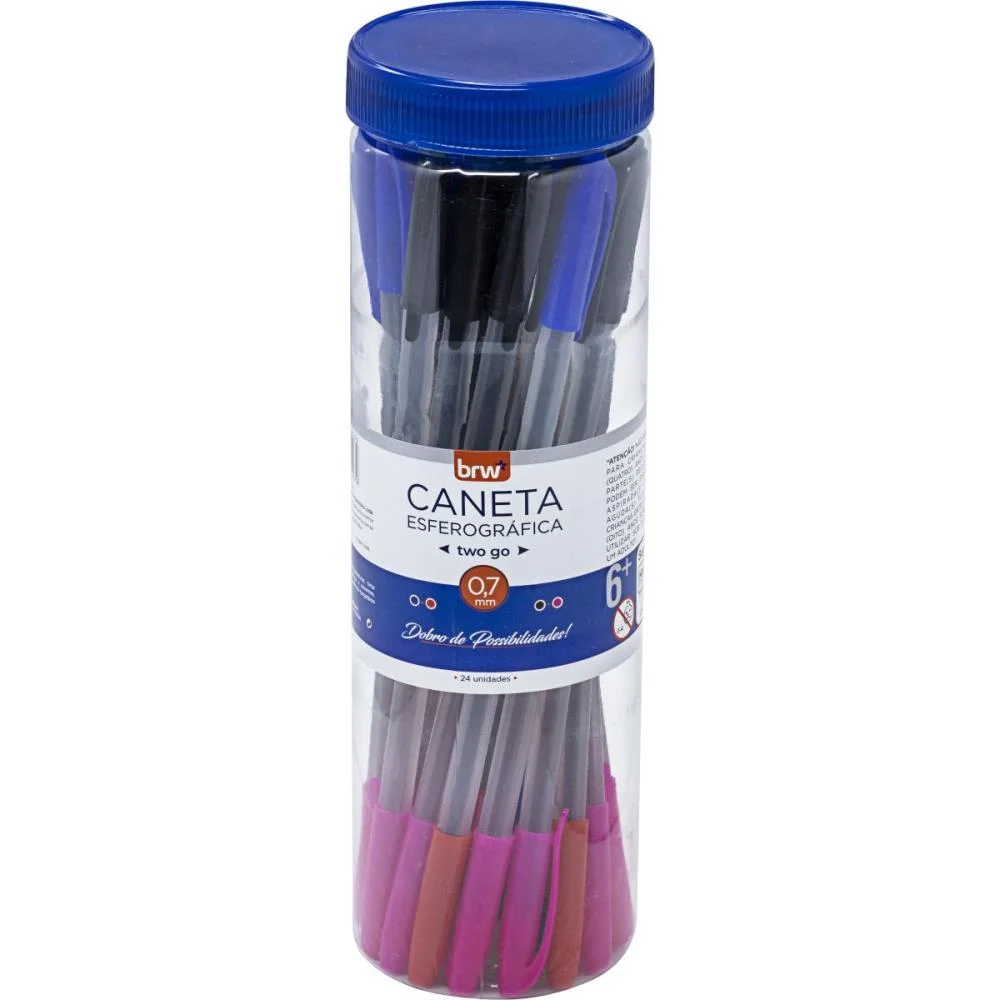 CANETA ESFEROGRAFICA TWO GO 0,7MM (S) BRW (POTE-24) - imagem 2