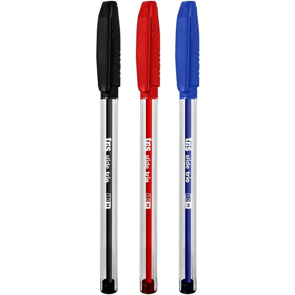 CANETA ESFEROGRAFICA TRIS SLIDE TRIO 1.0MM 3CORES S SUMMIT (CX.C/24) - imagem 3