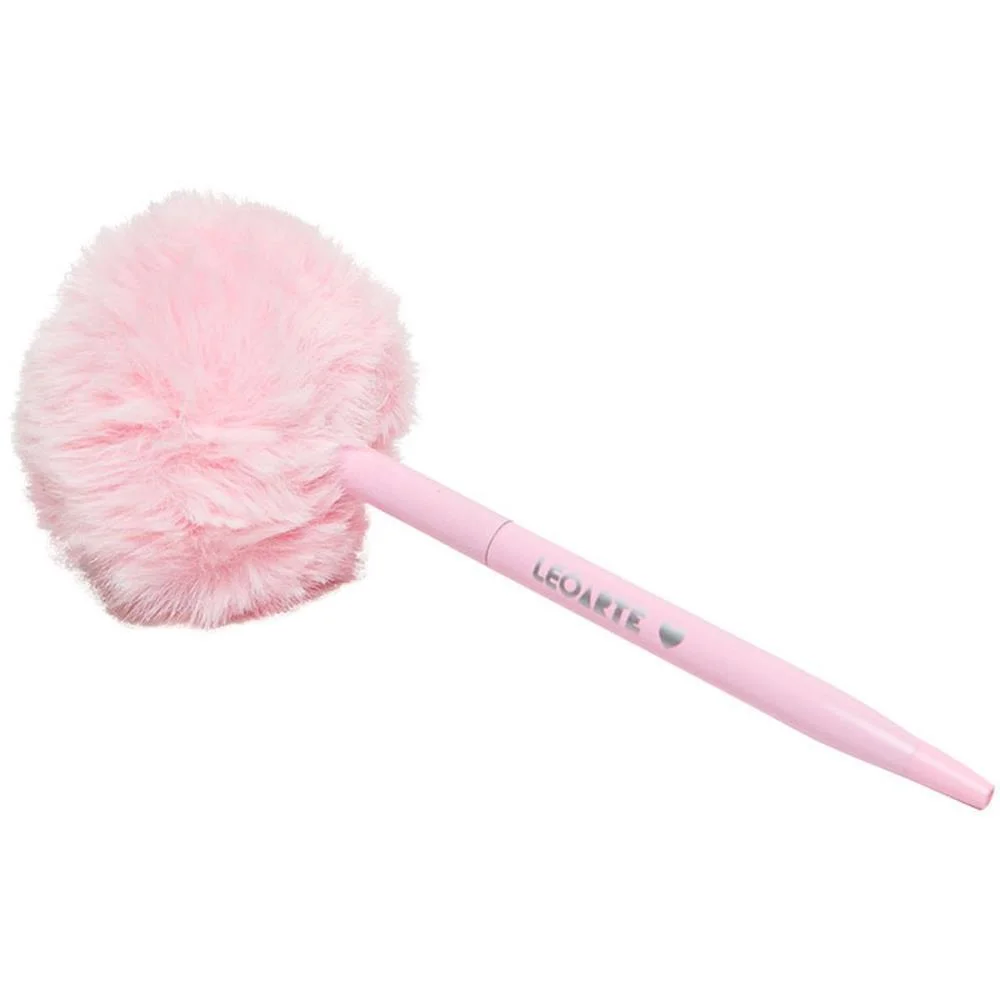 CANETA ESFEROGRAFICA PINK VIBES POMPOM 1.0 PRETA LEONORA (DP.C/12) - imagem 4