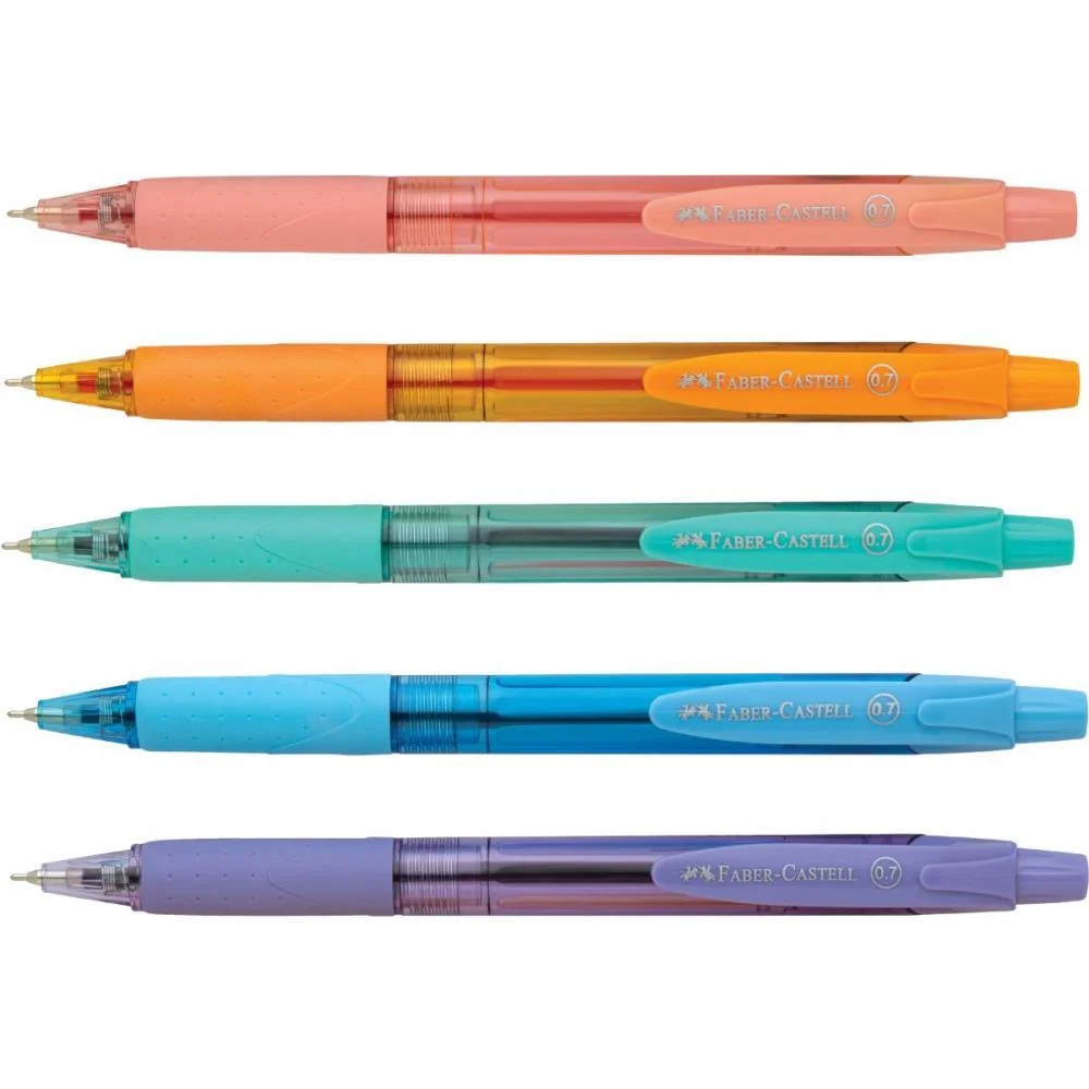 CANETA ESFEROGRAFICA POLY PEN CANDY 5 CORES FABER-CASTELL (PCT.C/06) - imagem 4