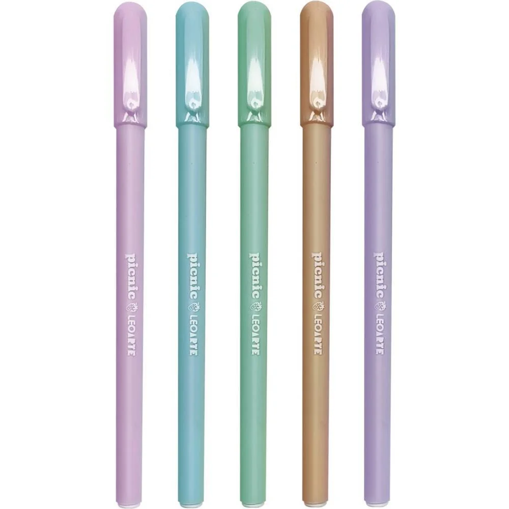 CANETA ESFEROGRAFICA PICNIC 0,7MM 5CORES LEONORA (POTE-50) - imagem 4