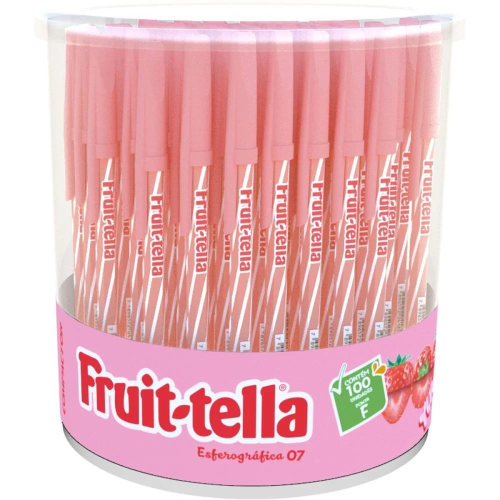 CANETA ESFEROGRAFICA POP FRUIT-TELLA 0,7MM FINA AZ. COMPACTOR (POTE-112) - imagem 2