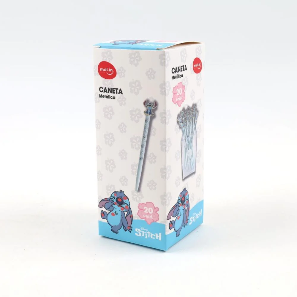CANETA ESFEROGRAFICA STITCH METALICA MOLIN (DP.C/20) - imagem 3