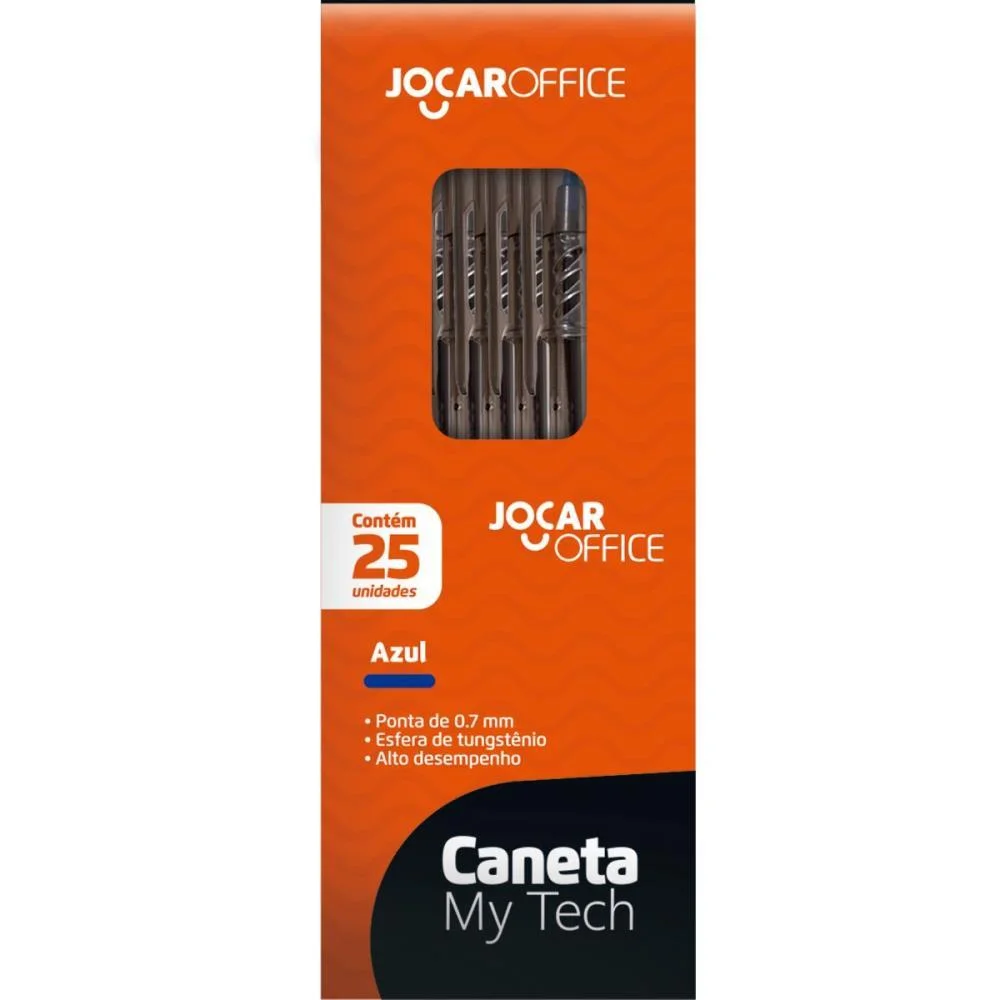 CANETA ESFEROGRAFICA MY TECH 0,7MM AZUL LEONORA (CX.C/25) - imagem 4