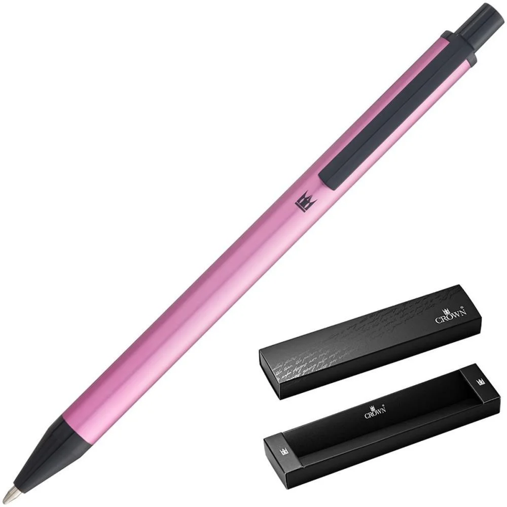 CANETA ESFEROGRAFICA METALIC ROSA CROWN (UNIDADE) - imagem 2