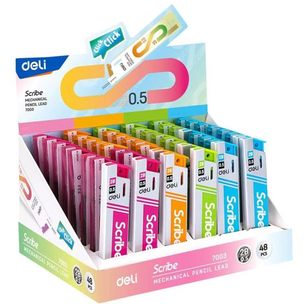GRAFITE 0.5MM SCRIBE 2B 0,5MM DELI (DP.C/48) - imagem 2