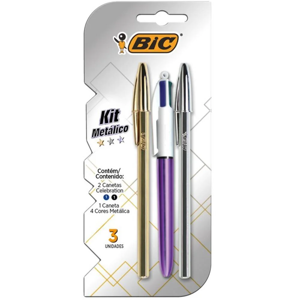CANETA ESFEROGRAFICA KIT PREMIUM METALICO BIC (BL.C/03) - imagem 6