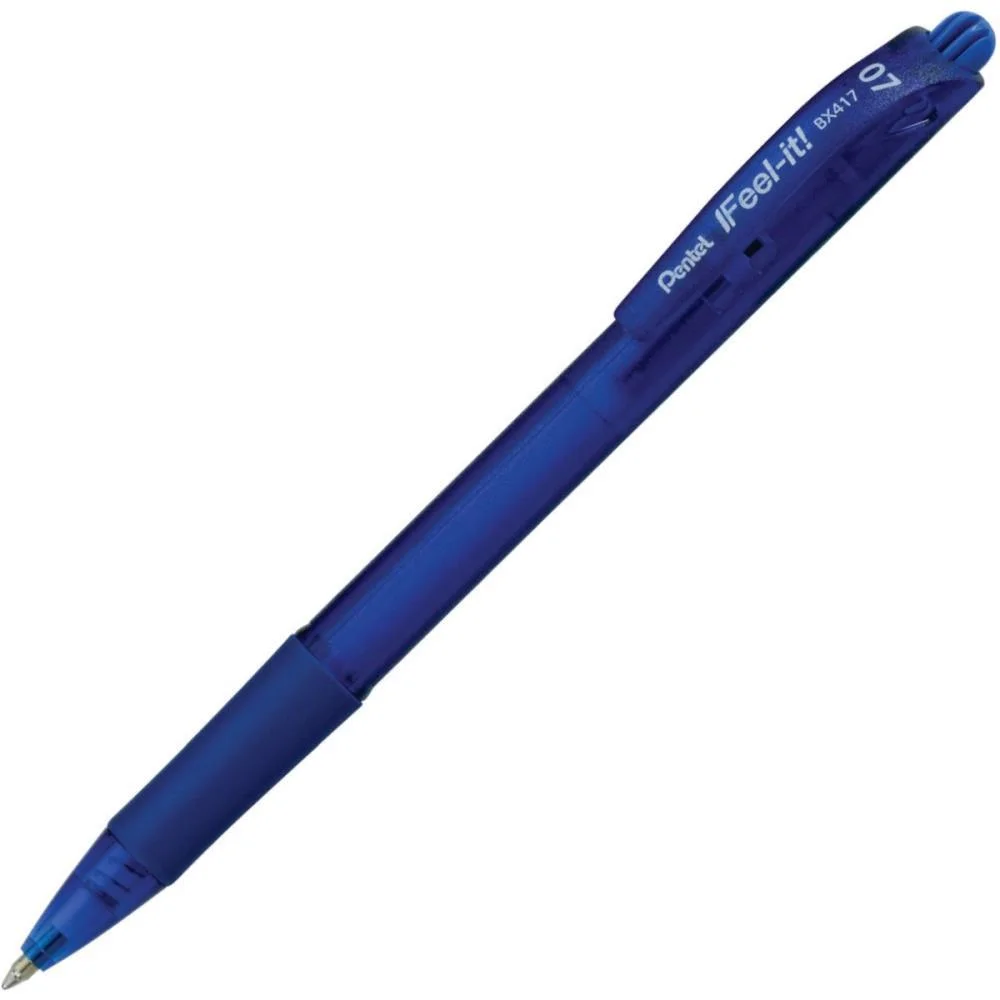 CANETA ESFEROGRAFICA FEEL IT 0,7MM AZUL PENTEL (CX.C/12) - imagem 3