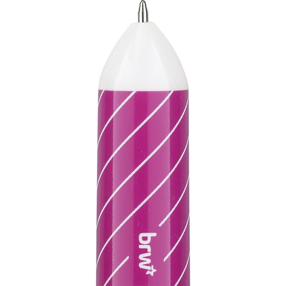 CANETA ESFEROGRAFICA DIVERT TUTTI FRUTTI 0.7M 10COR BRW (DP.C/12) - imagem 8