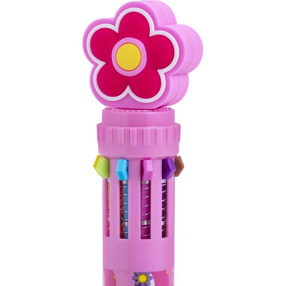 CANETA ESFEROGRAFICA DIVERT GARDEN 10 CORES 0.7MM ( BRW (DP.C/12) - imagem 4