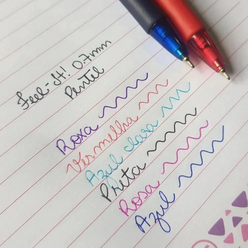 CANETA ESFEROGRAFICA FEEL IT 0,7MM VERMELHA PENTEL (CX.C/12) - imagem 3