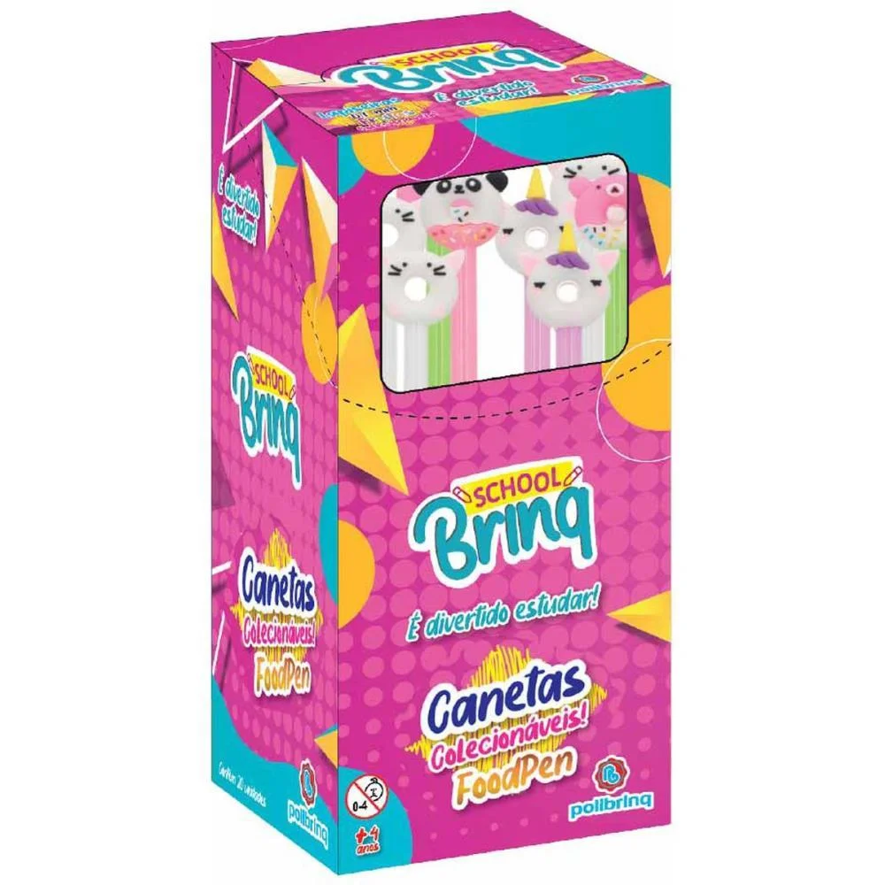 CANETA ESFEROGRAFICA DIVERTIDAS FOODPEN (S) POLIBRINQ (DP.C/20) - imagem 7
