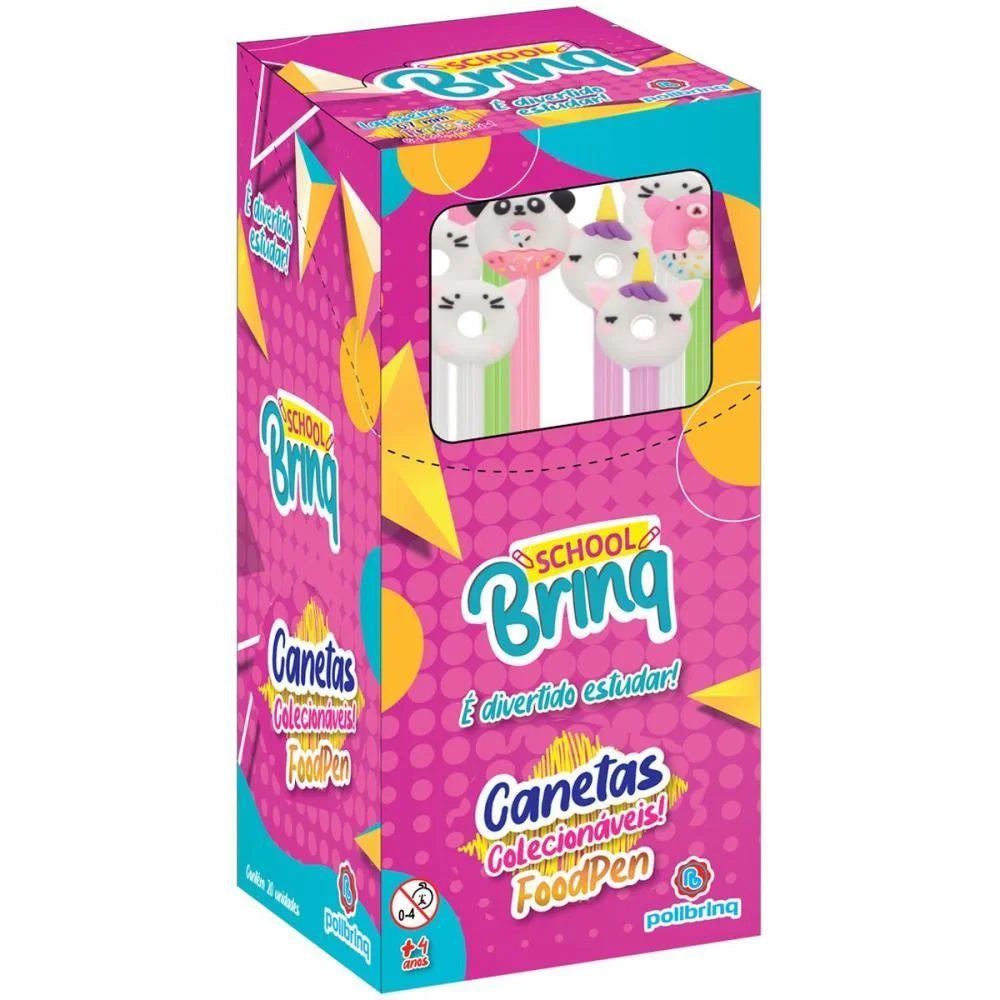 CANETA ESFEROGRAFICA DIVERTIDAS FOODPEN (S) POLIBRINQ (DP.C/20) - imagem 8