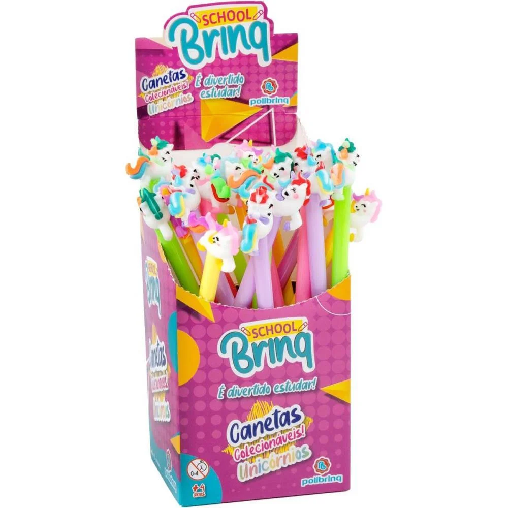 CANETA ESFEROGRAFICA DIVERTIDAS UNICORNIOS (S) POLIBRINQ (DP.C/20) - imagem 2