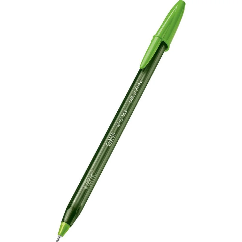 CANETA ESFEROGRAFICA CRISTAL FASHION FINE VERDE BIC (CX.C/12) - imagem 4