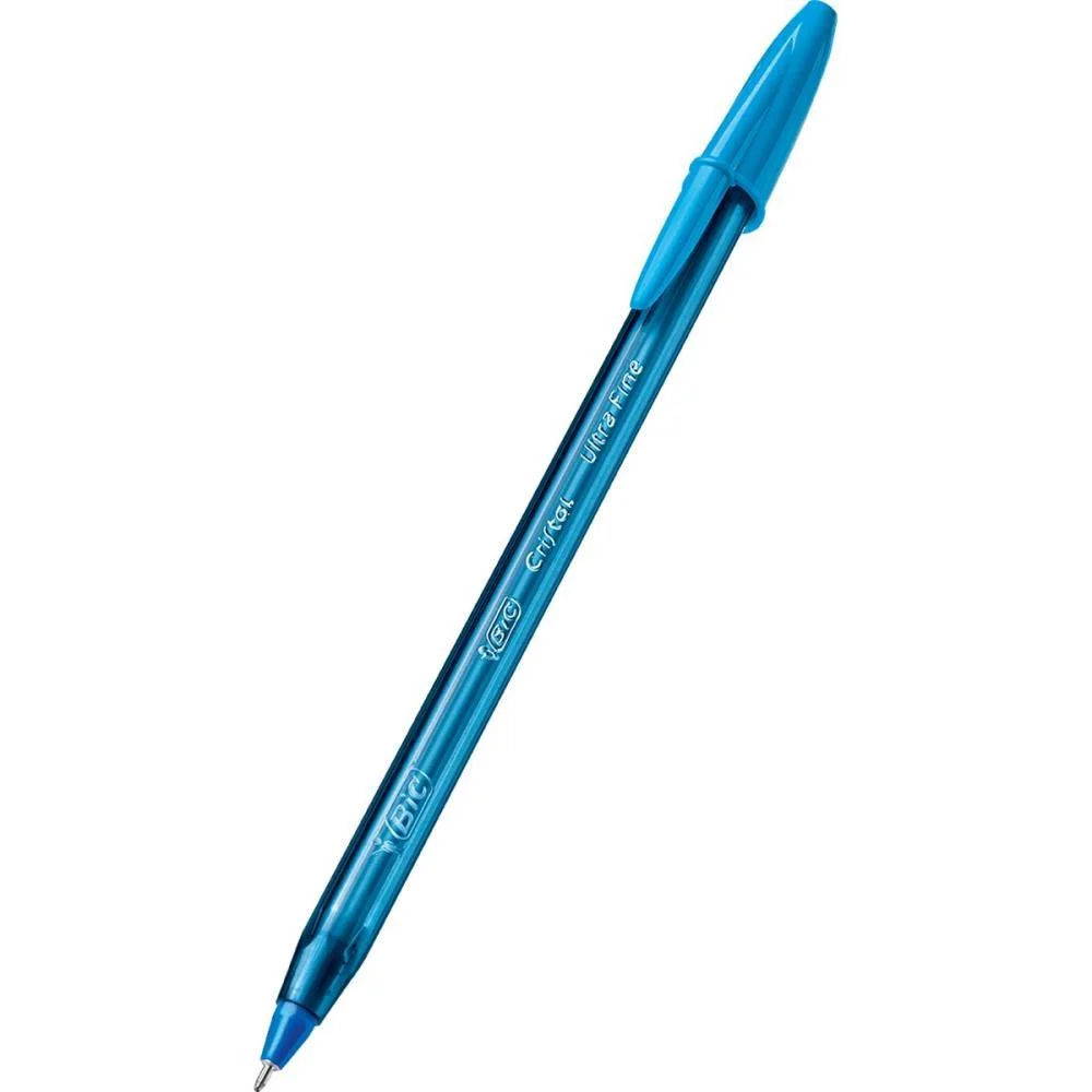 CANETA ESFEROGRAFICA CRISTAL FASHION FINE AZUL BIC (CX.C/12) - imagem 4