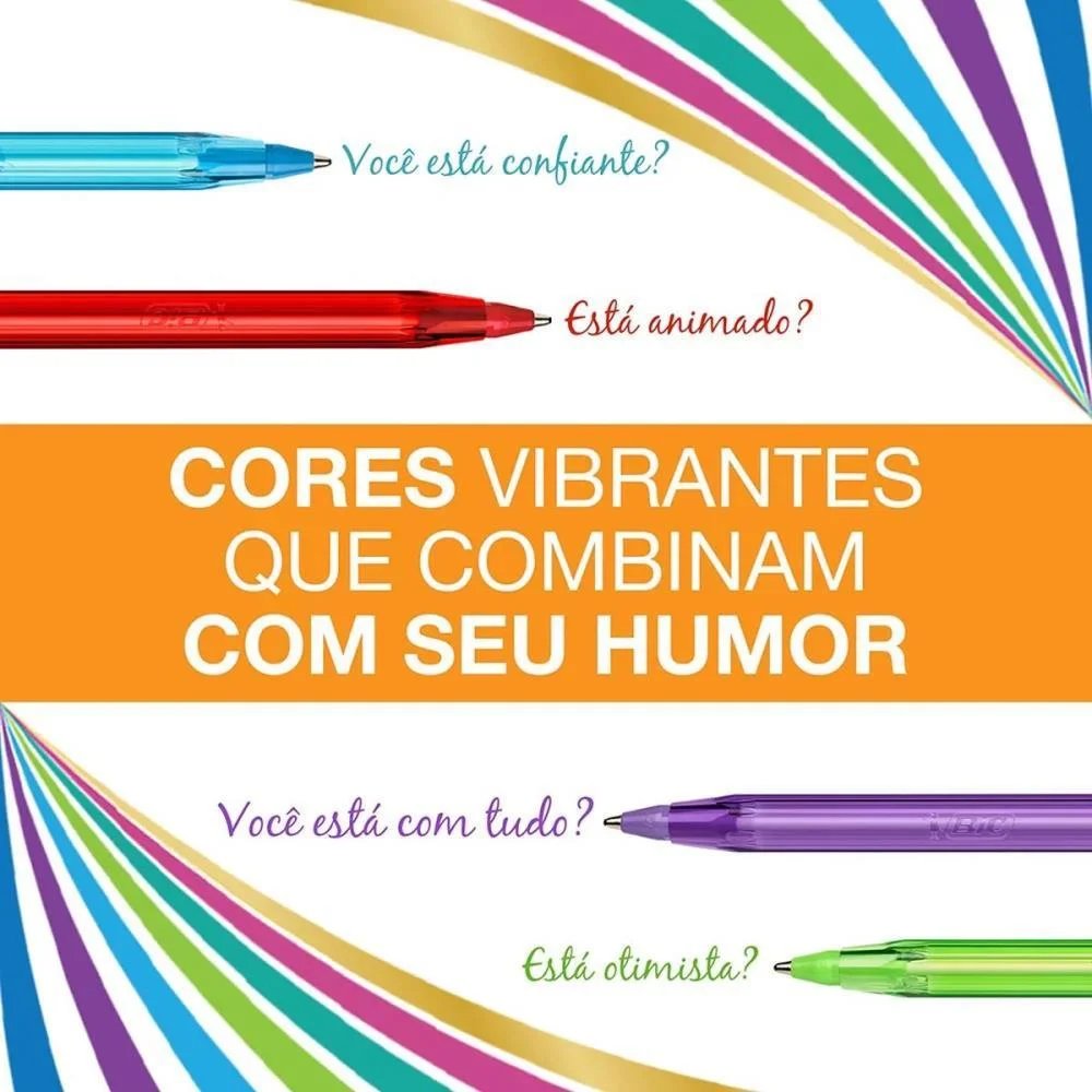 CANETA ESFEROGRAFICA CORES E SENTIMENTOS C/10 SORT. BIC (BL.C/10) - imagem 6