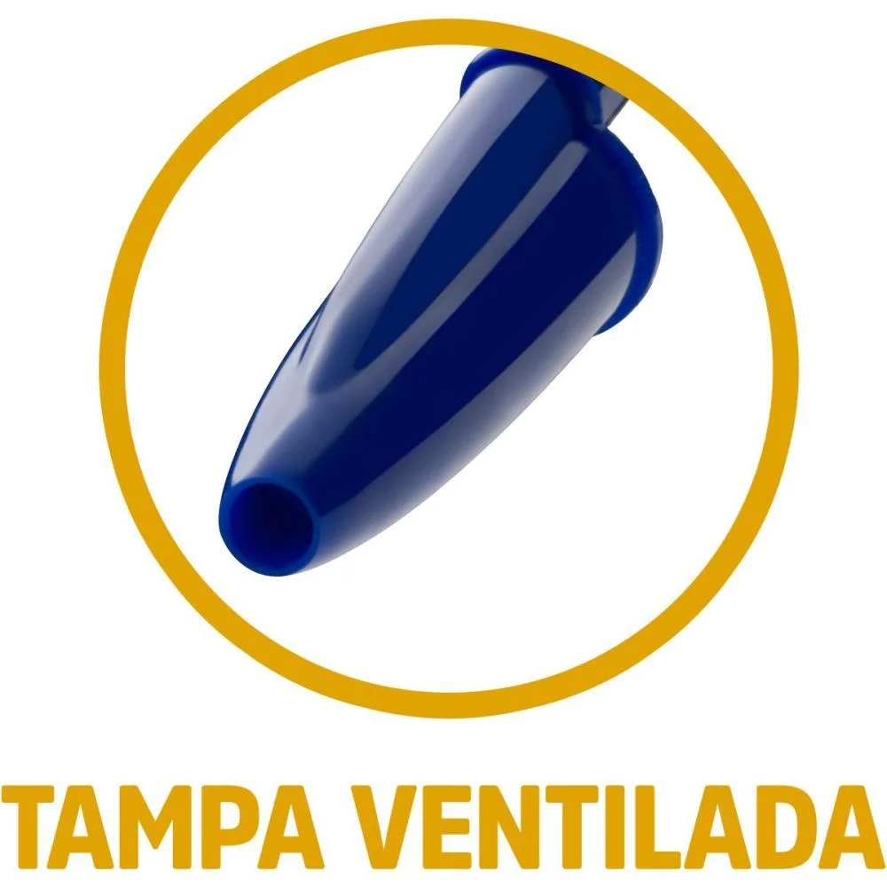 CANETA ESFEROGRAFICA CRISTAL AZUL L50P45 BIC (CX.C/24) - imagem 3