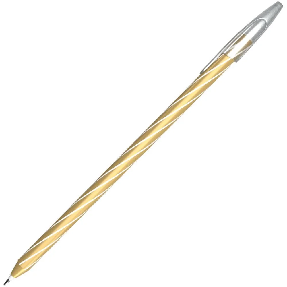 CANETA ESFEROGRAFICA CIS SPIRO GEM 0,7MM OURO T.AZ SERTIC (CX.C/12) - imagem 4