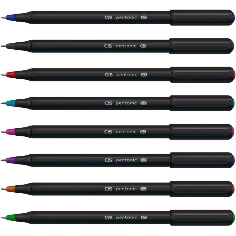 CANETA ESFEROGRAFICA CIS PENTONIC 0,7MM SORTIDAS SERTIC (DP.C/50) - imagem 4